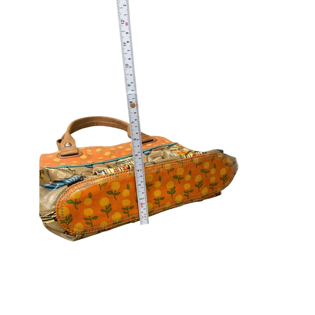 Fossil Key-Per vintge Colorful floral Birdcage Print shoulder Handbag SKU 9031 - Image 6