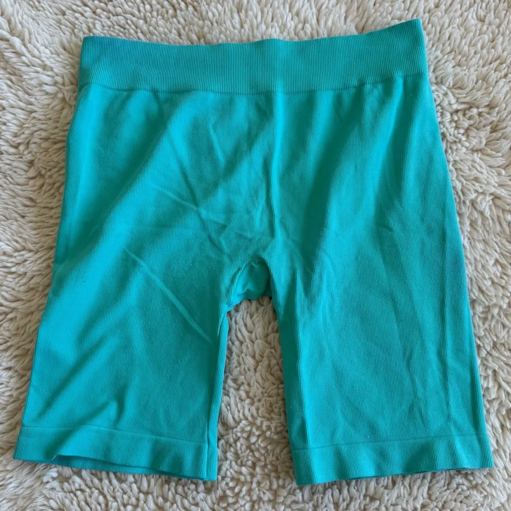 Intimately by Free People Turquoise Blue Bike Lounge Shorts / size XS/S - Image 2