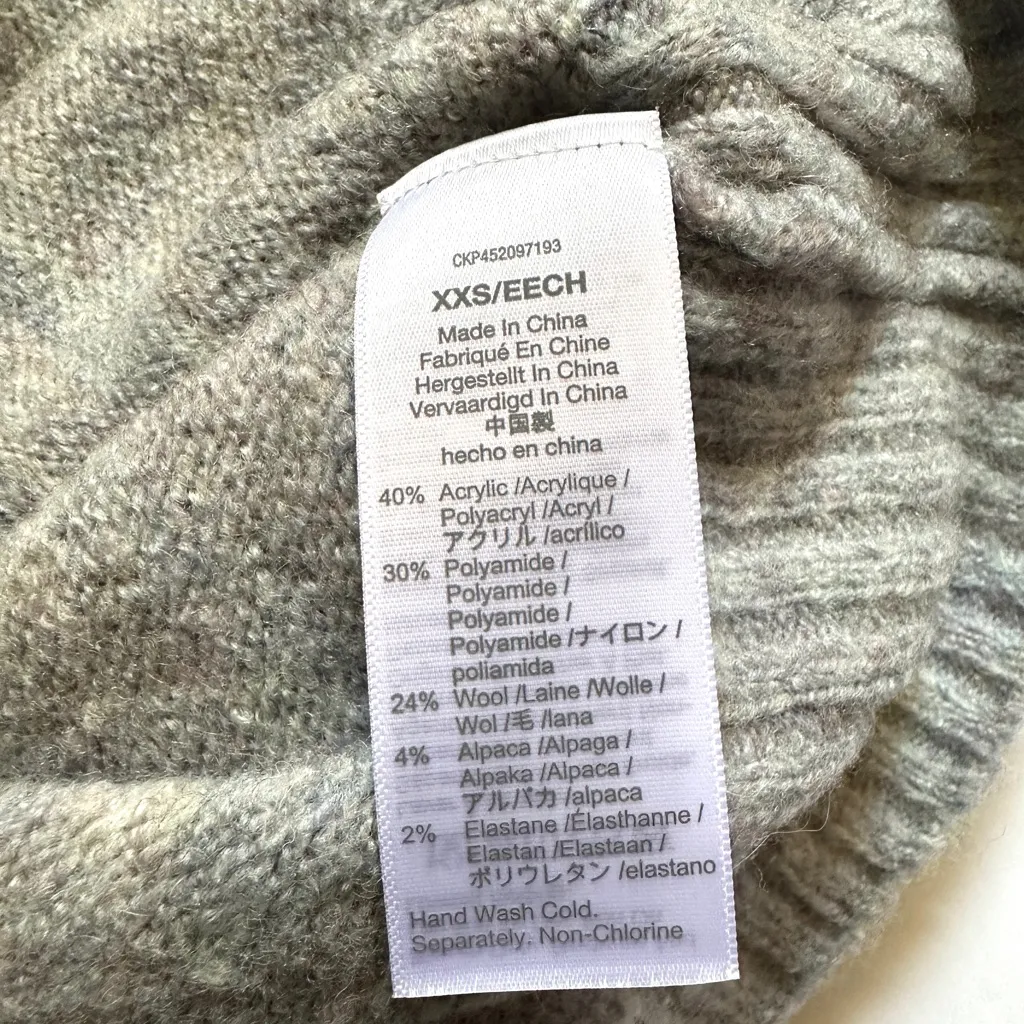 Madewell Sweater Women's | Sz XXS | York Half-Zip Pullover | Gray | - Image 5