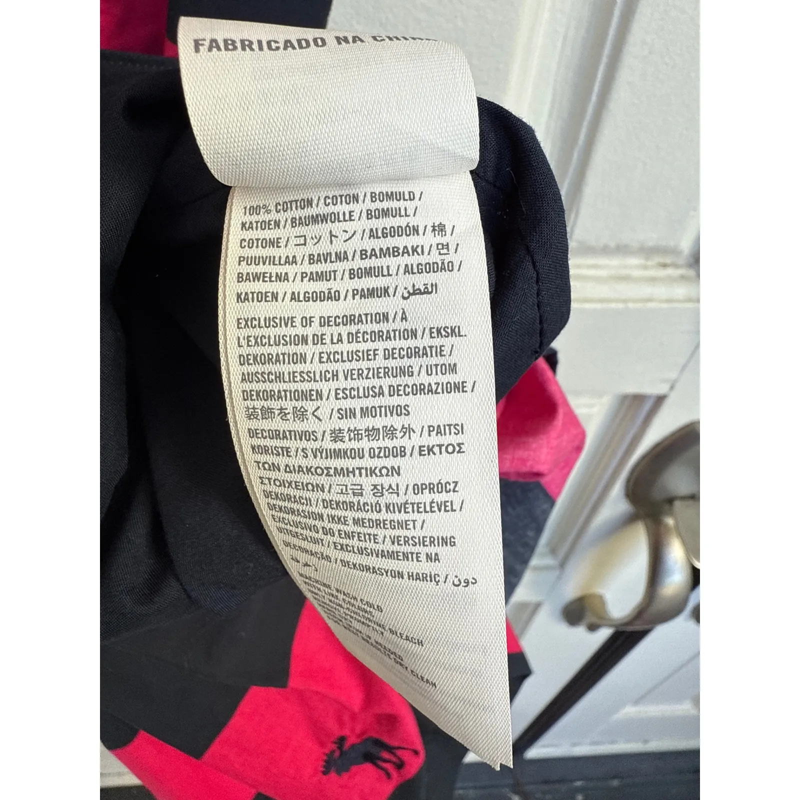 Abercrombie & Fitch Pink Black Stripe Fit & Flare Dress Bow Moose Logo Size 2 - Image 6