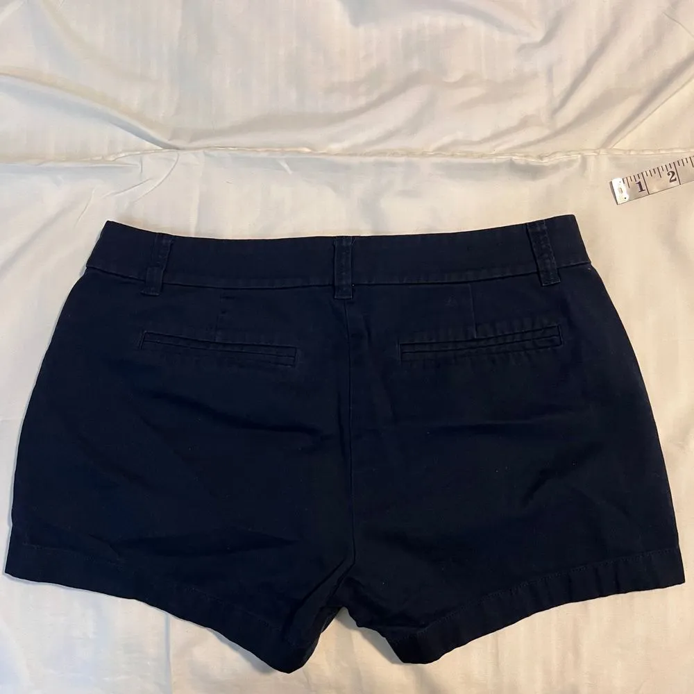 J.Crew Navy Blue Chino Shorts Casual Summer 100%‎ Cotton -SZ 6 - Image 9