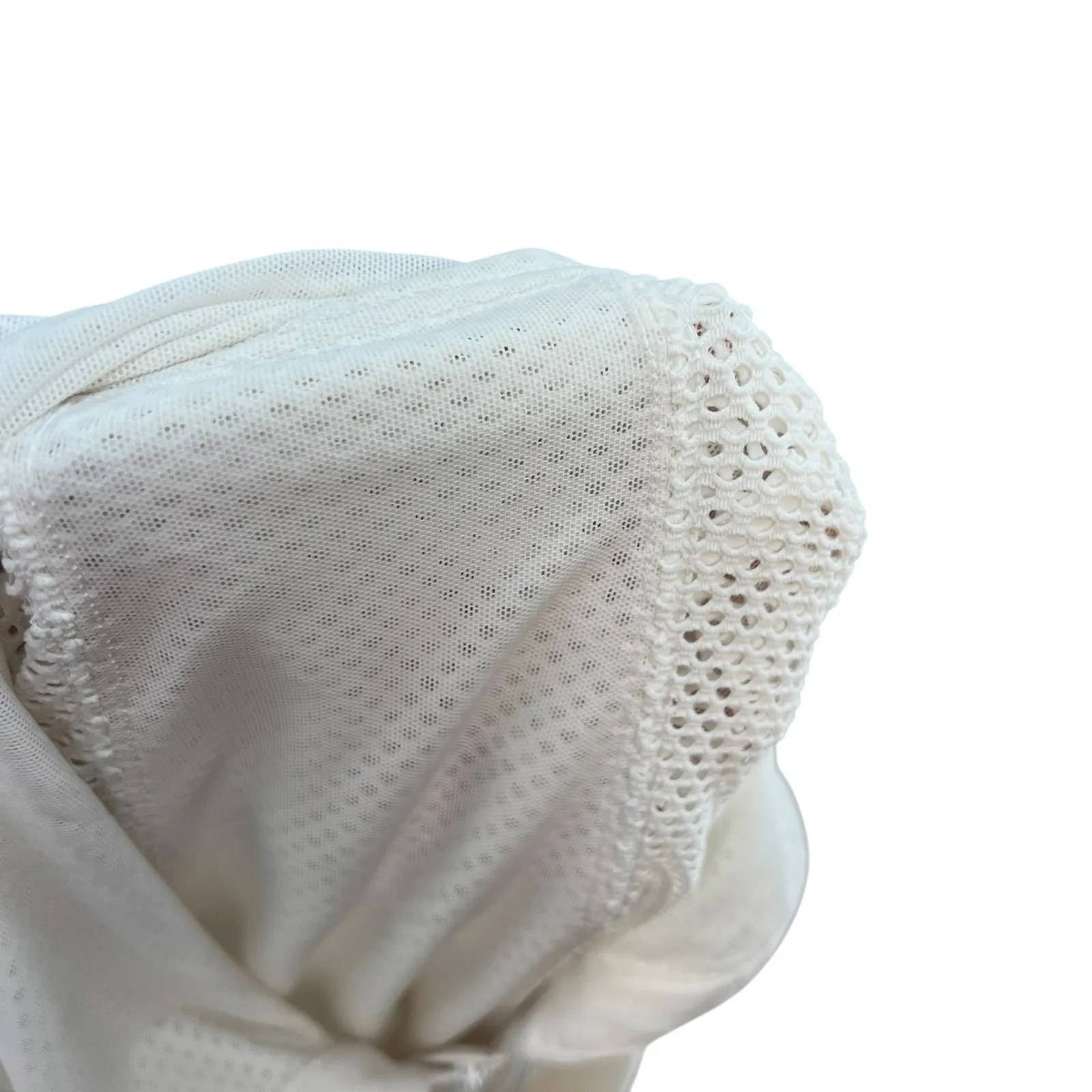 Lululemon Mesh on Mesh Jacket Zip‎ Up Hooded White Size 10 - Image 11