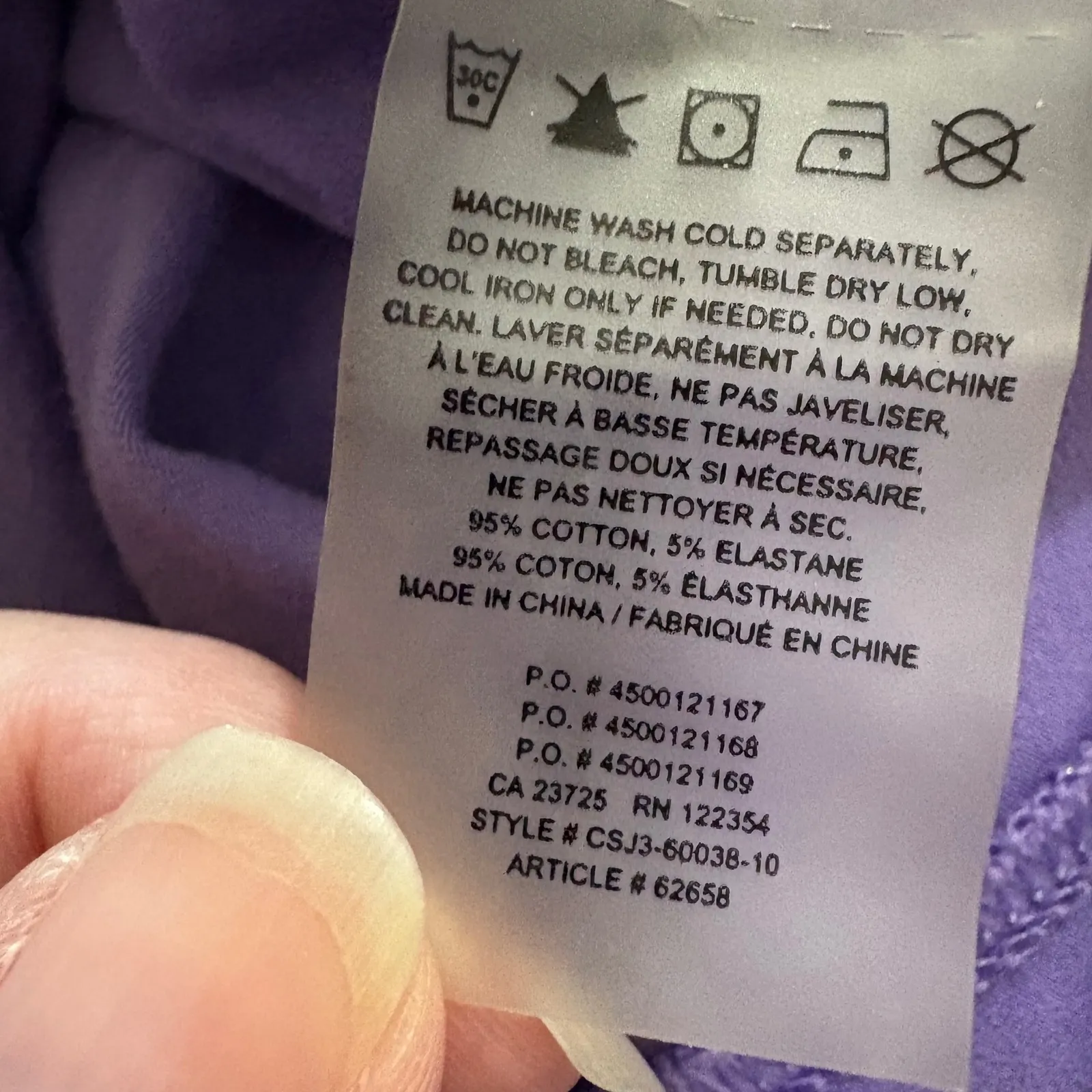 Tna Aritzia‎ Purple Cotton Blend Bike Shorts Athleisure Activewear Size Small - Image 4