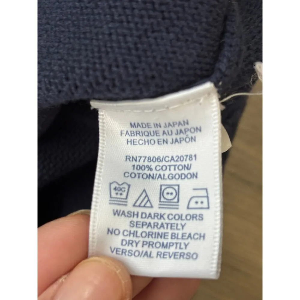 Vintage Tommy Hilfiger Sweater Navy Blue Red White Oldschool Pullover LG - Image 4