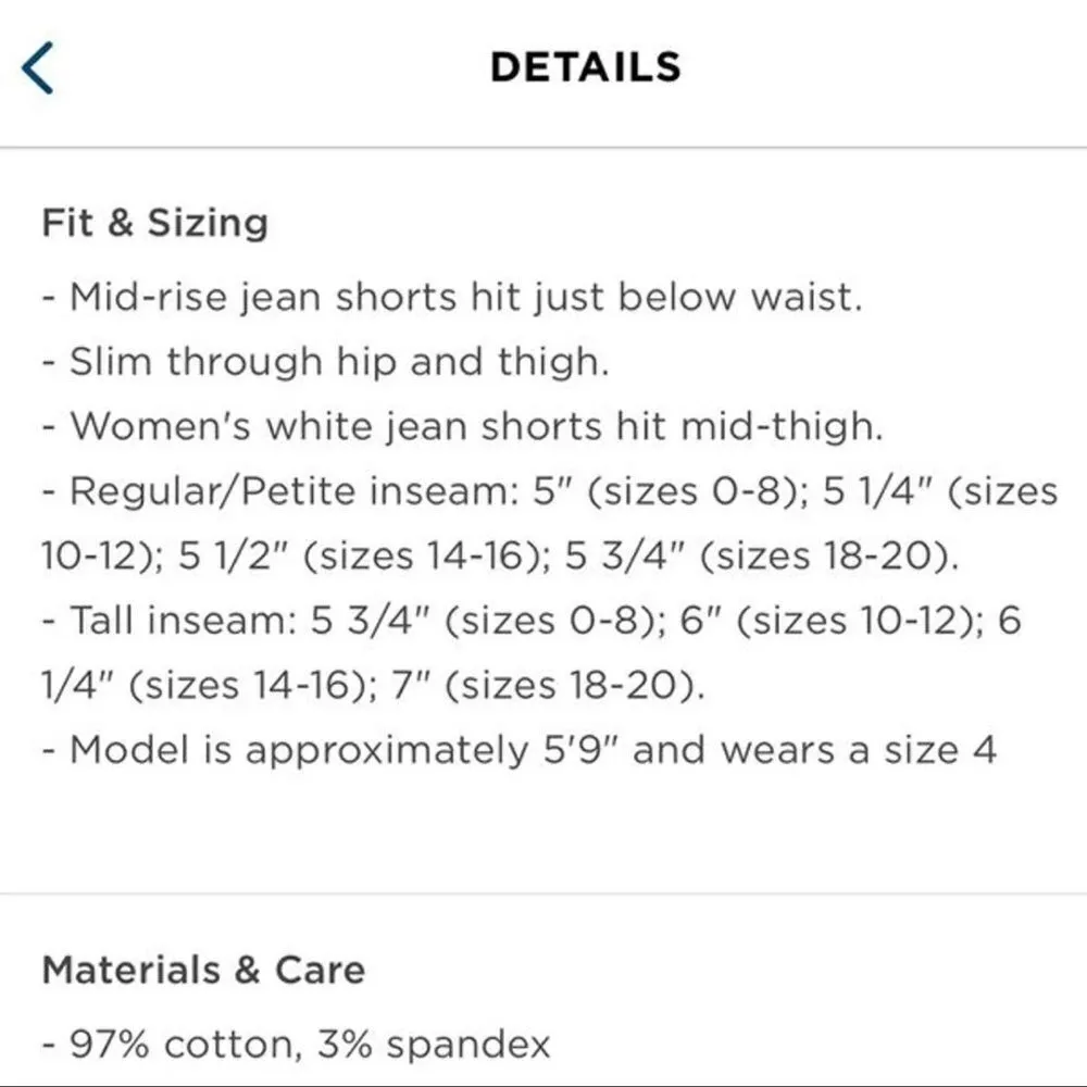 Old Navy Mid Rise Button-Fly Multi-Stripe Jean Shorts Size 12 - Image 4