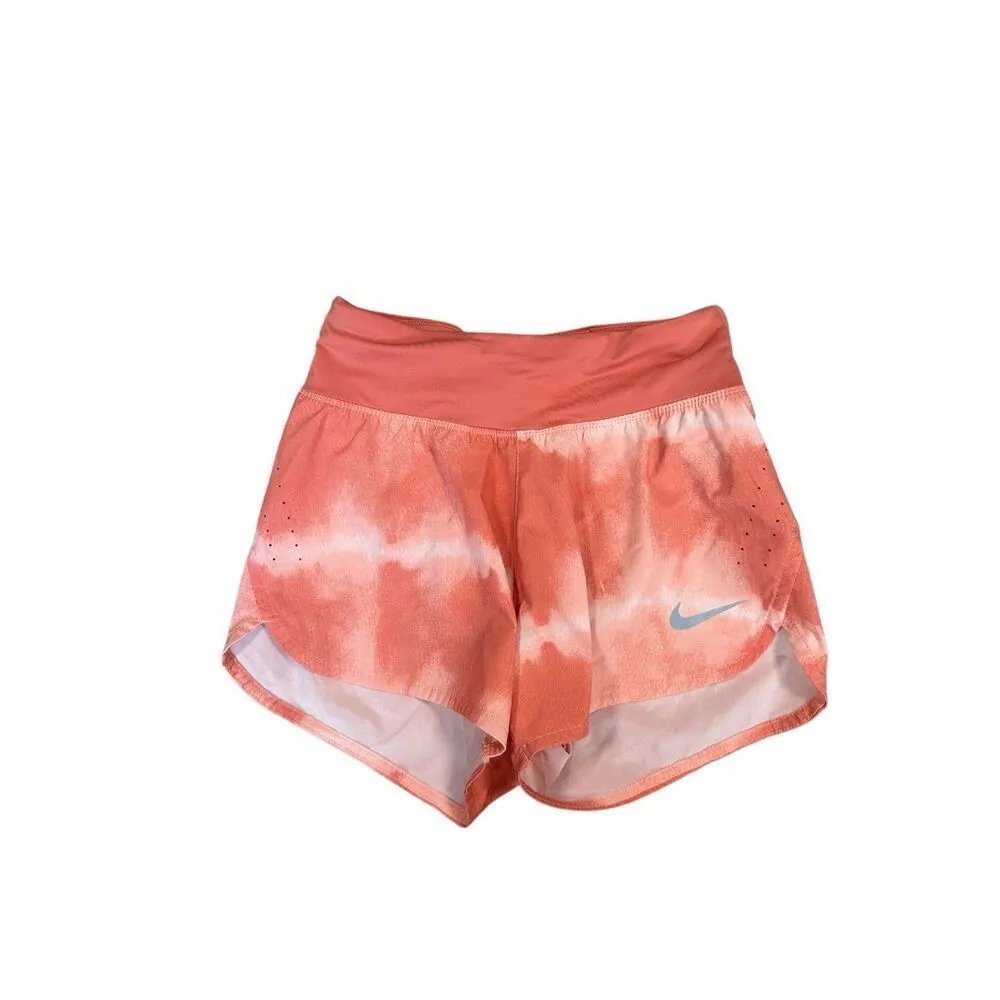 Nike Eclipse Running Shorts 3" Women's Dri- Fit Training Lined Shorts Orange XS - Image 3