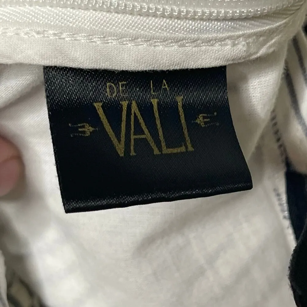 De La Vali Black White Trippy Bluemoon Top Blouse sz UK 10 US 6 - Image 8