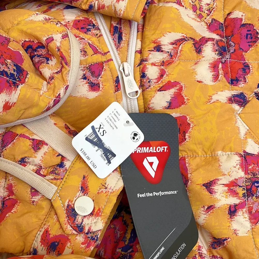 NWT  Pippa Printed Packable Puffer Jacket Bomber Coat Quilted golden - Image 3