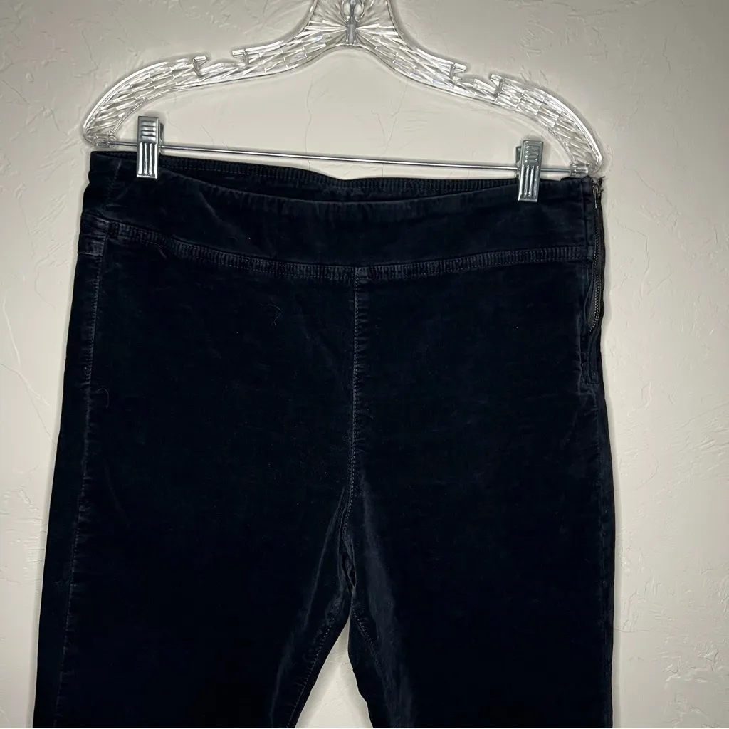 Free People‎ Black In My Feelings Cropped Slim Velvet Flare Pants - Image 5