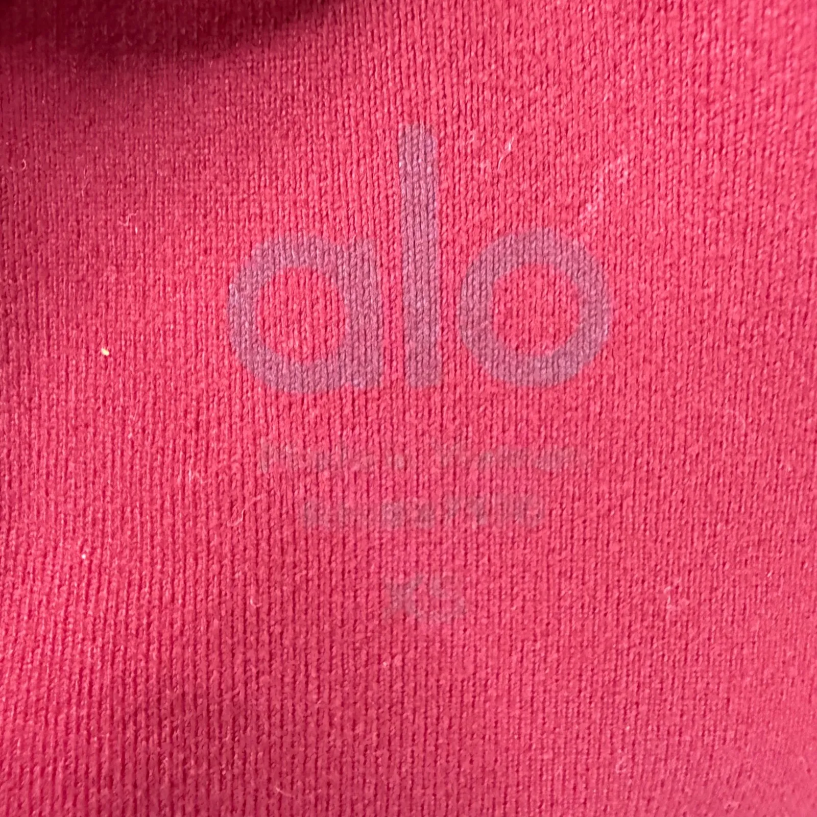 ALO YOGA West Coast Yoga High Waist Leggings Mesh Panel Active Bright Red SZ XS - Image 9