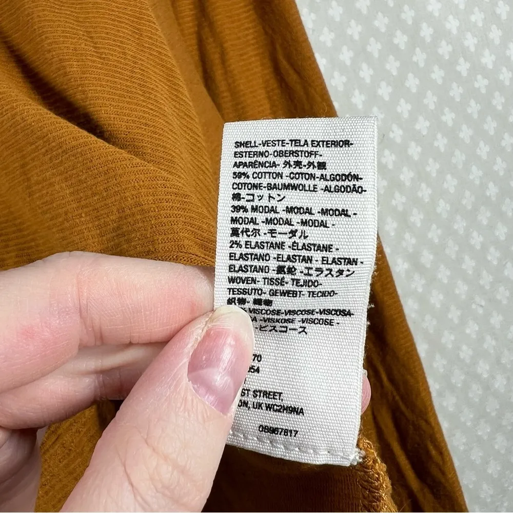 Free‎ People Yellow Orange Billie Balloon Sleeve Top - Image 6