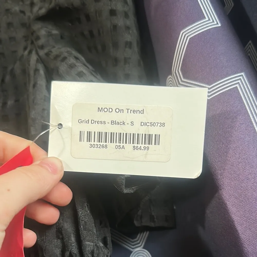 Black Eyelet Dress - Image 2