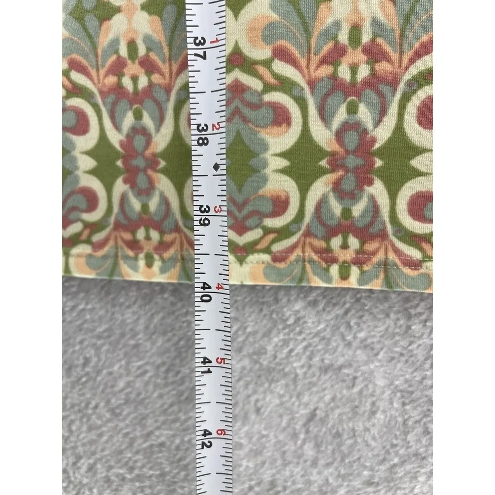 Lularoe Women's T-Shirt Dress Short Sleeve Size Small Geometric Print Yellow - Image 7