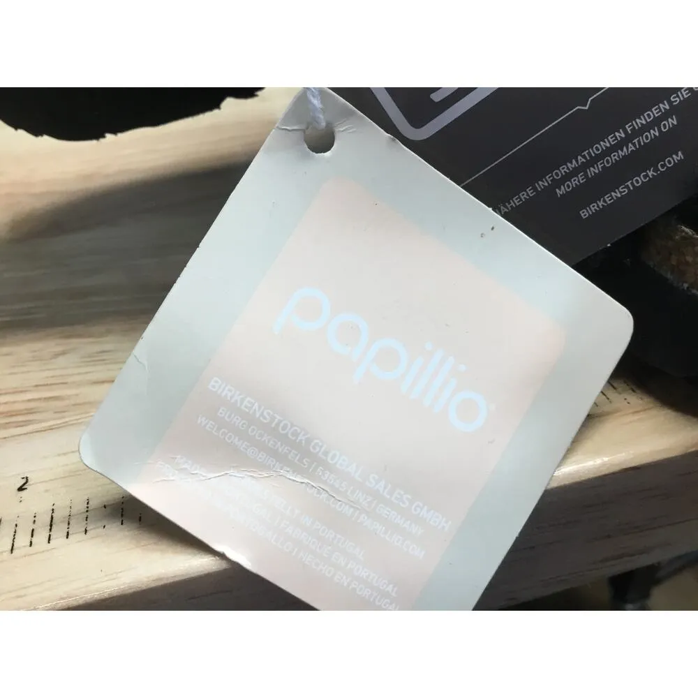 BIRKENSTOCK Papillio Daytona Women's 7.5 Black Buckle Shearling Slide Sandals - Image 10