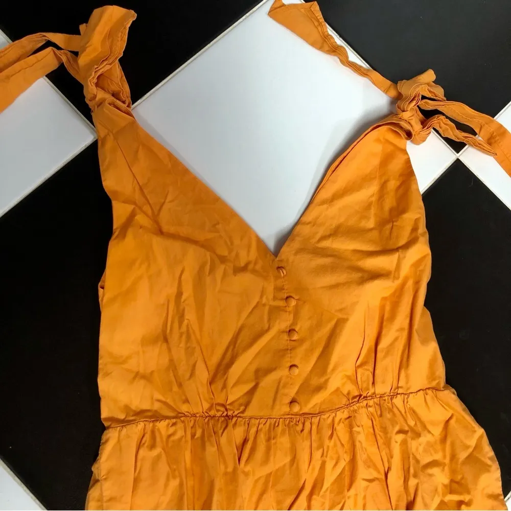 Color Me Courtney Louise Maxi Dress Orange Colorblock Vibrant Tangerine Citrus 8 - Image 8