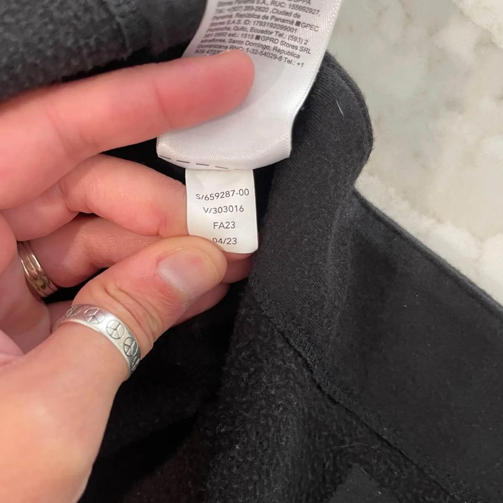 Athleta Coaster Luxe Recover Crewneck Sweatshirt Women's Small Petite Black Cozy - Image 6