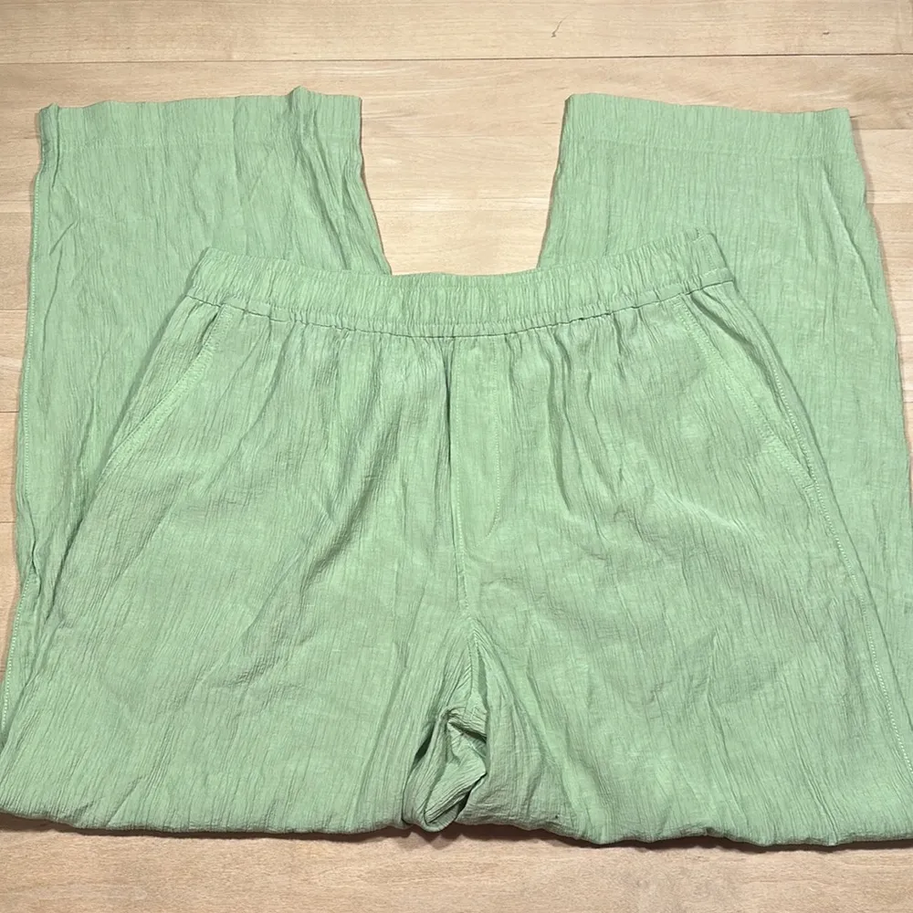 NWT Madewell Crinkle Crepe Straight-Leg Crop Pants - Image 5