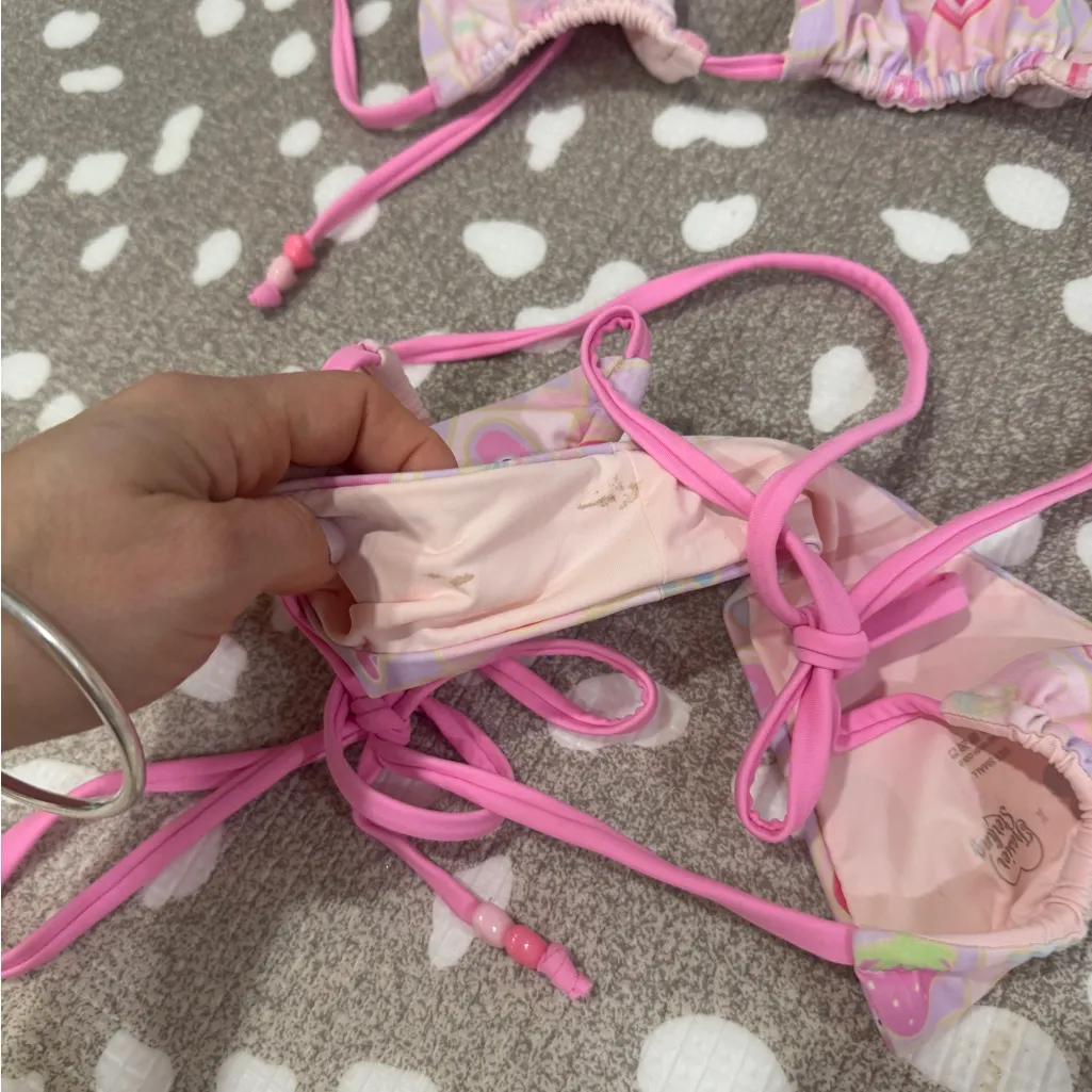 Blackbough Swim x Frazier Sterling bikini set lucky girl hearts bottoms cheeky - Image 7