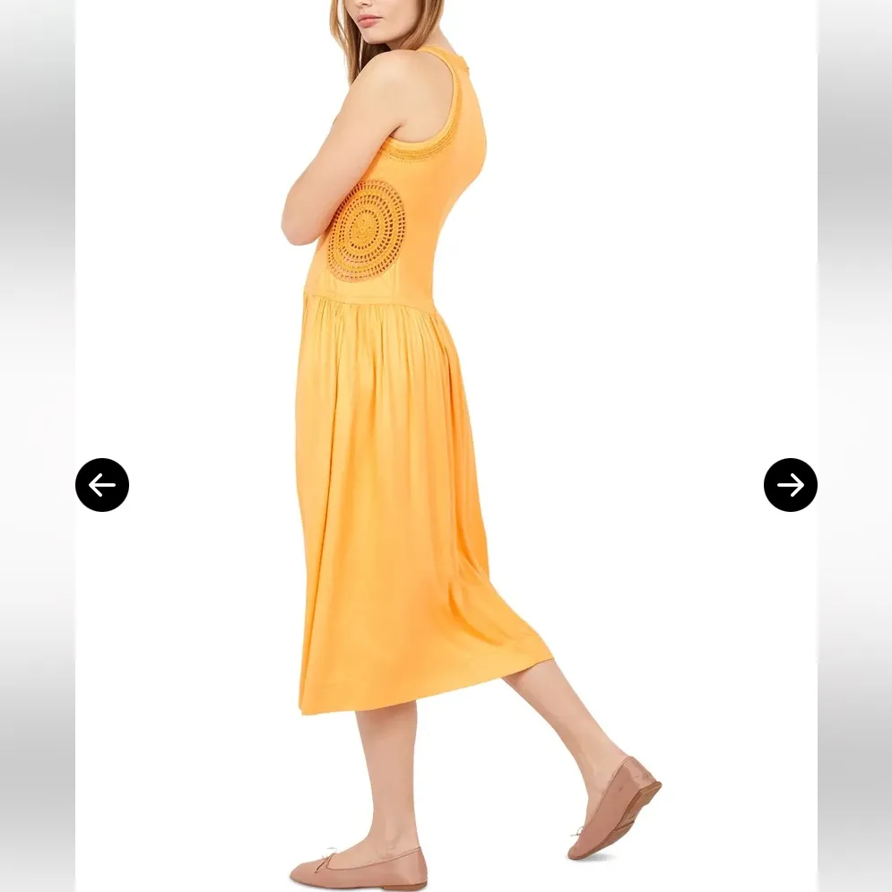 Joie Vale Sleeveless Crochet Trim Midi Dress - Image 6