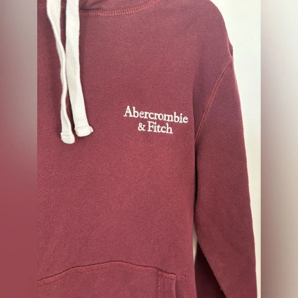 Abercrombie soft a&f logo cotton blend hoodie size XS - Image 3