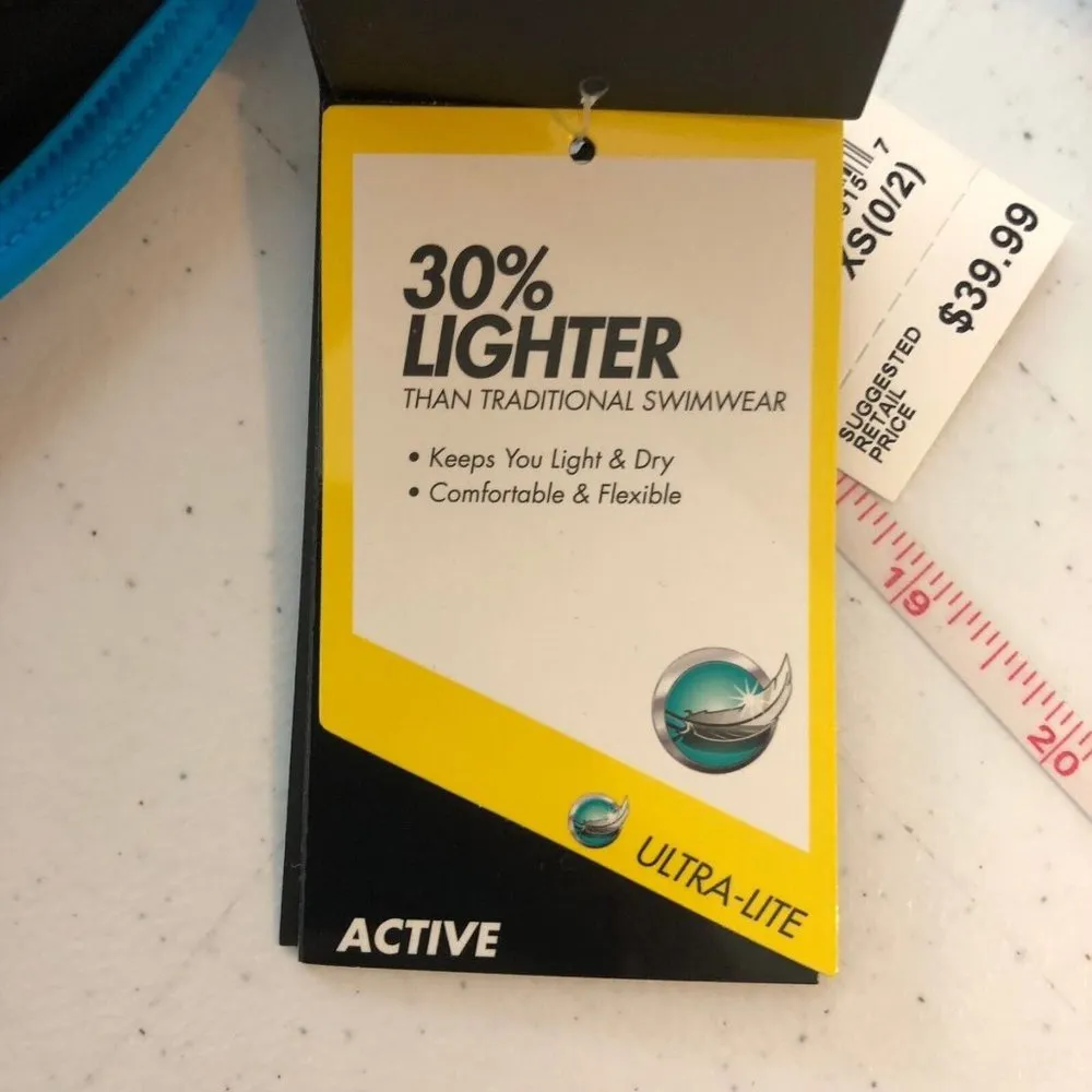 TYR Womens Cadet Solay 2 in 1 Swim Tank Tankini Top Removable Cups Blue XS 0/2 - Image 7