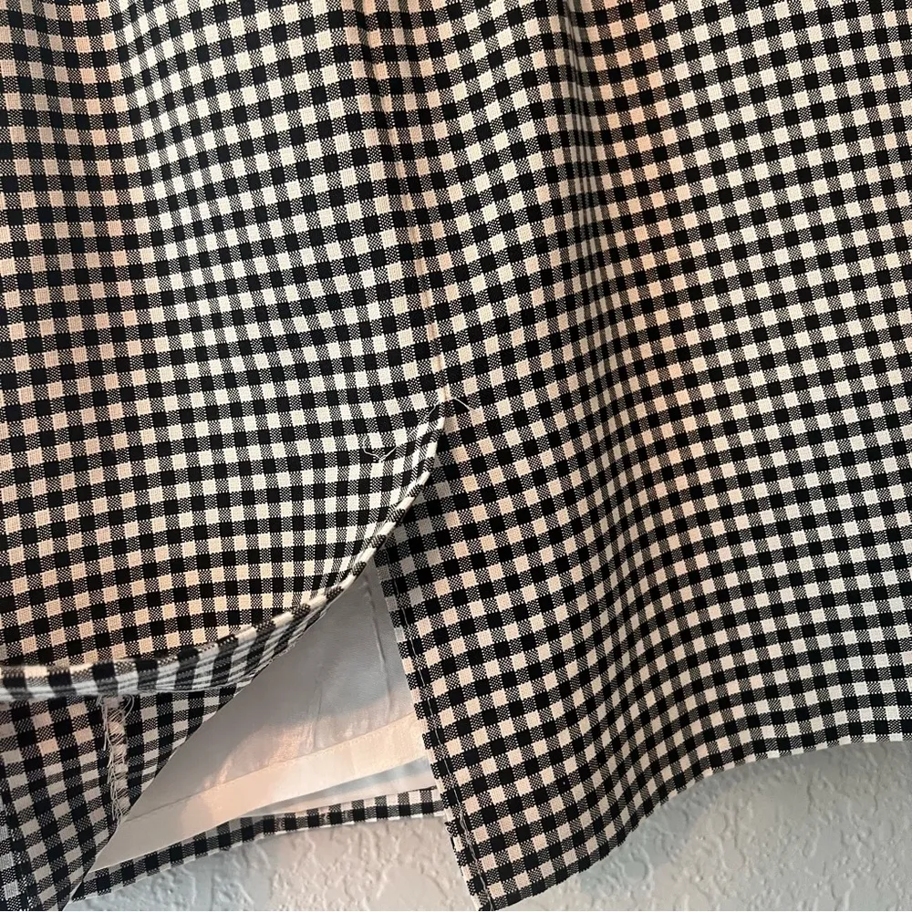 Jessica Howard black white Floral Embroidered Tank Sheath Dress 90s Sz 8 #103 - Image 2