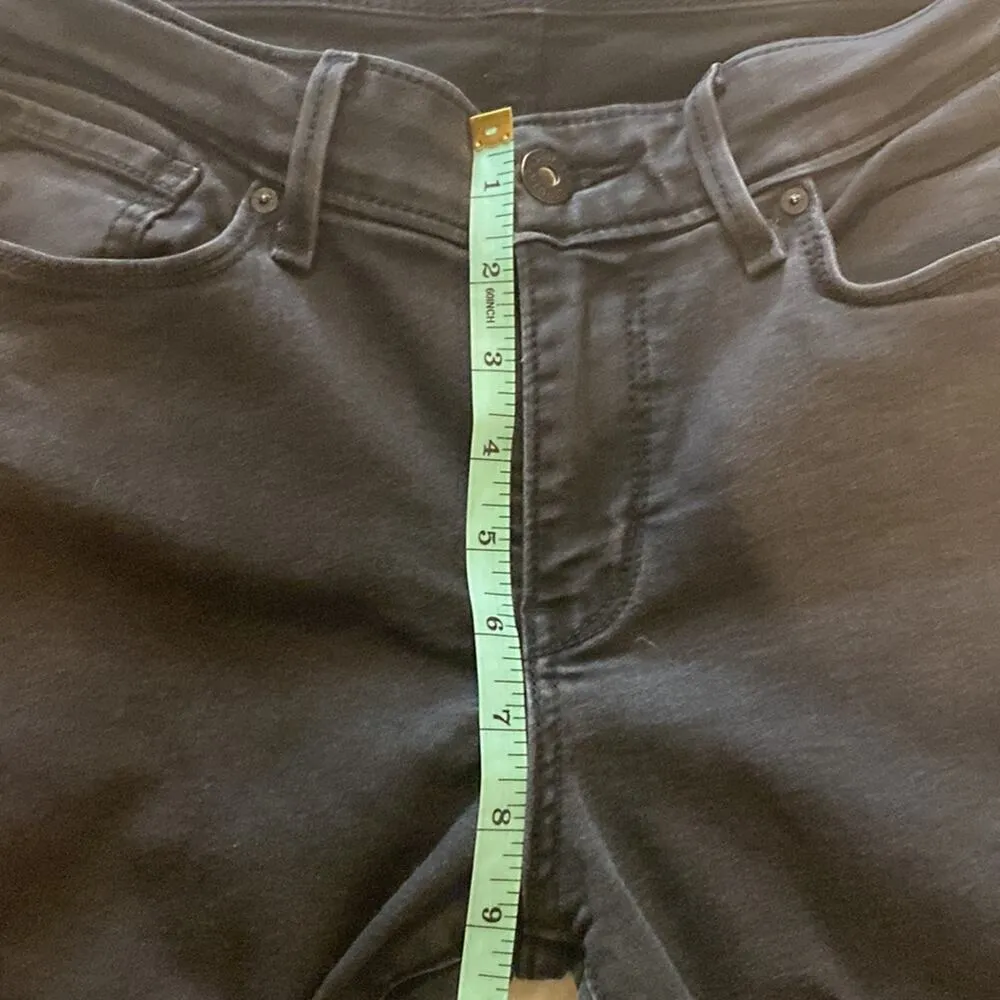 Denizen from Levi’s Modern Cropped Black Jeans Sz 30 Cotton Stretchy Midrise - Image 9