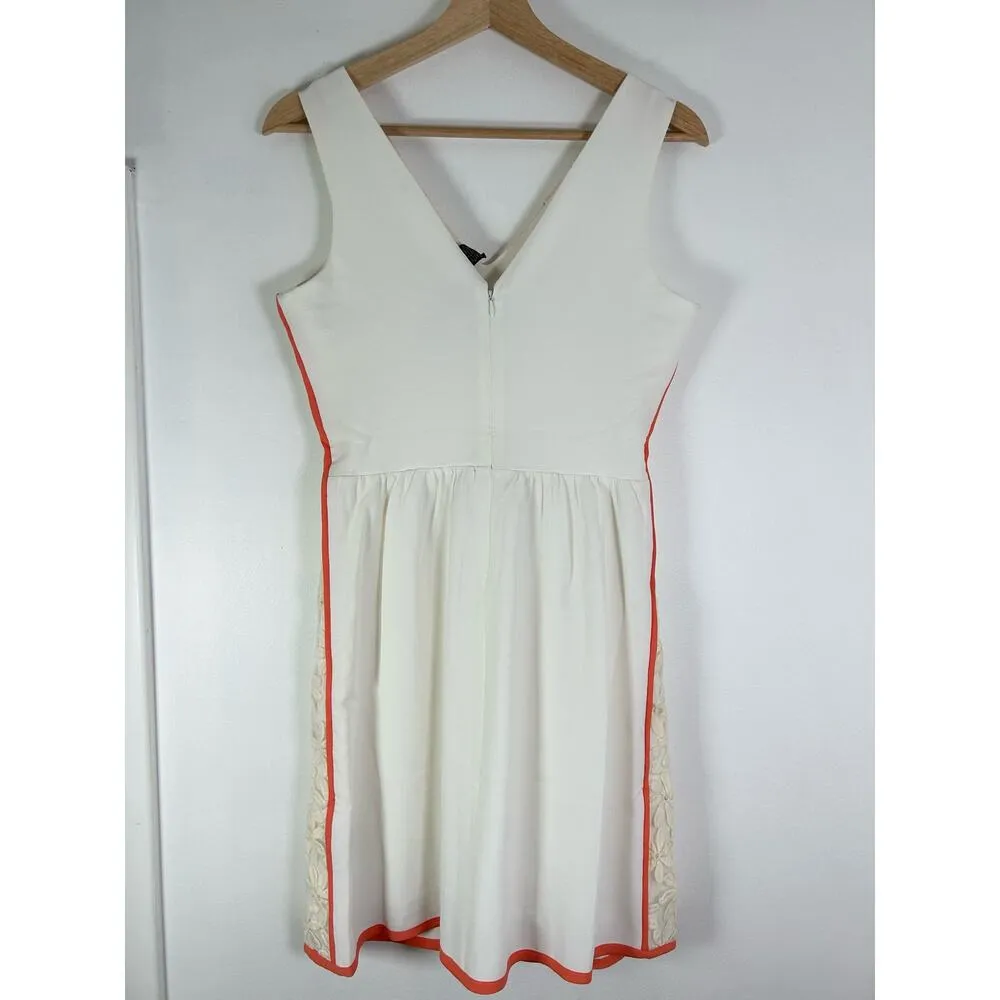 Neiman Marcus Wilster Sleeveless V-Neck Floral-Lace Crepe Dress XS NWT $256 - Image 7