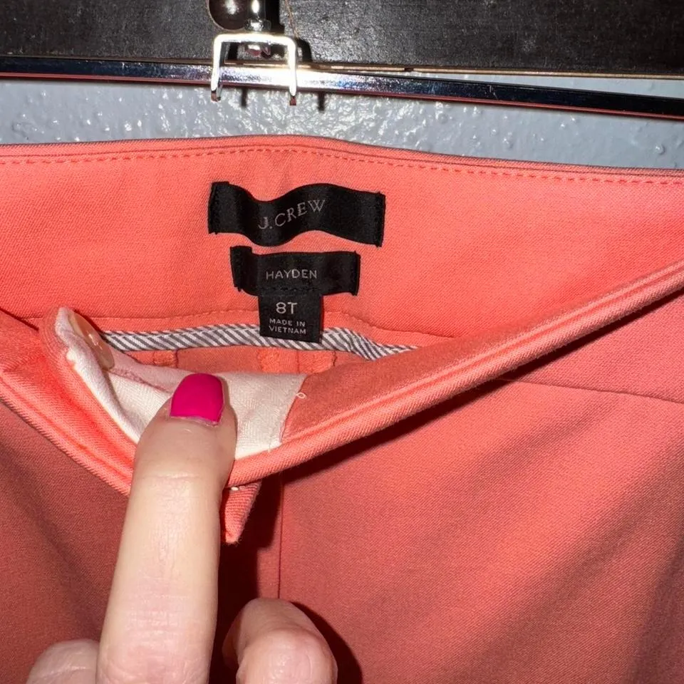 J. Crew Salmon colored slacks in a Tall Size Size 8 - Image 5