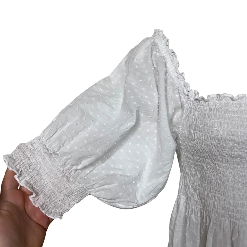 HILL HOUSE The Athena Nap Dress in white sz XS - Image 6