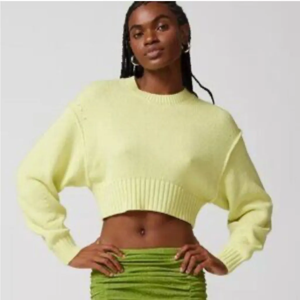 NWOT Urban Outfitters  Aiden Pullover Sweater Lime Green Oversized - Image 2