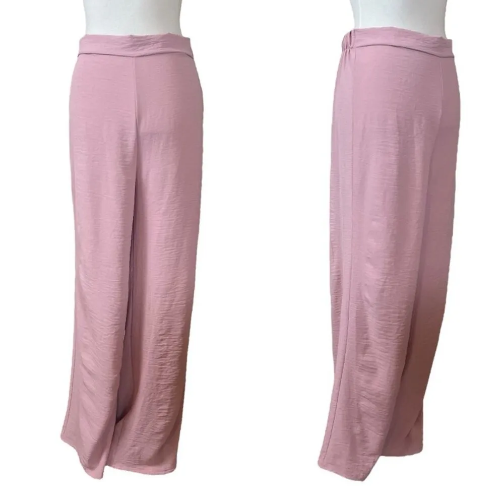 Saints New 2 Piece Set Wide Leg Pant Short Sleeve Top Blush Pink Women’s Size XL - Image 9
