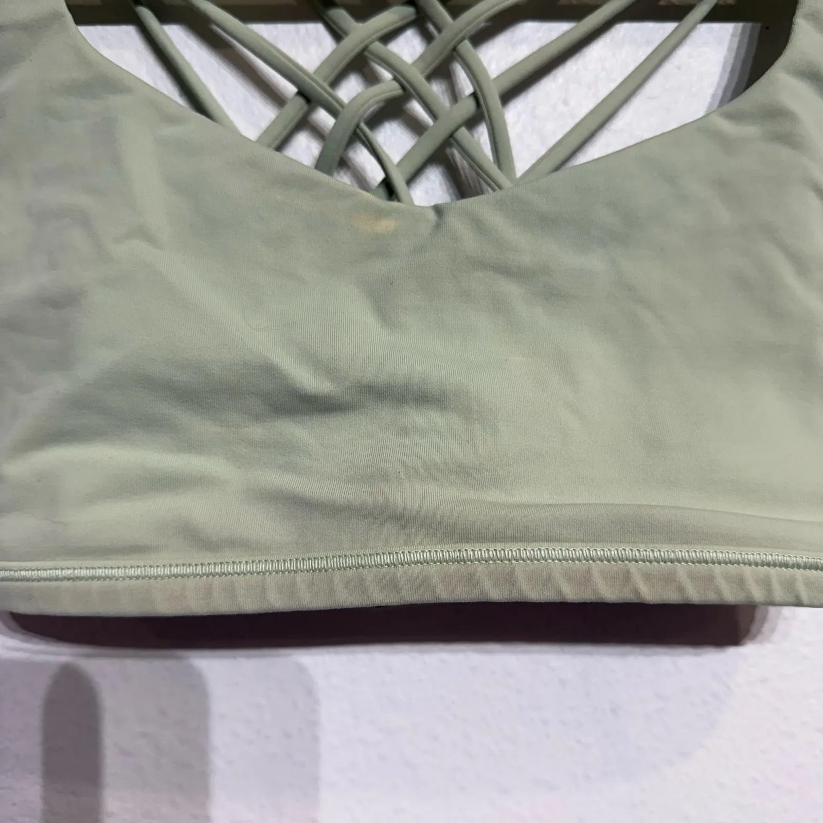 Lululemon Citra Lime Free To Be Serene Sports Bra Sz 8 - Image 6