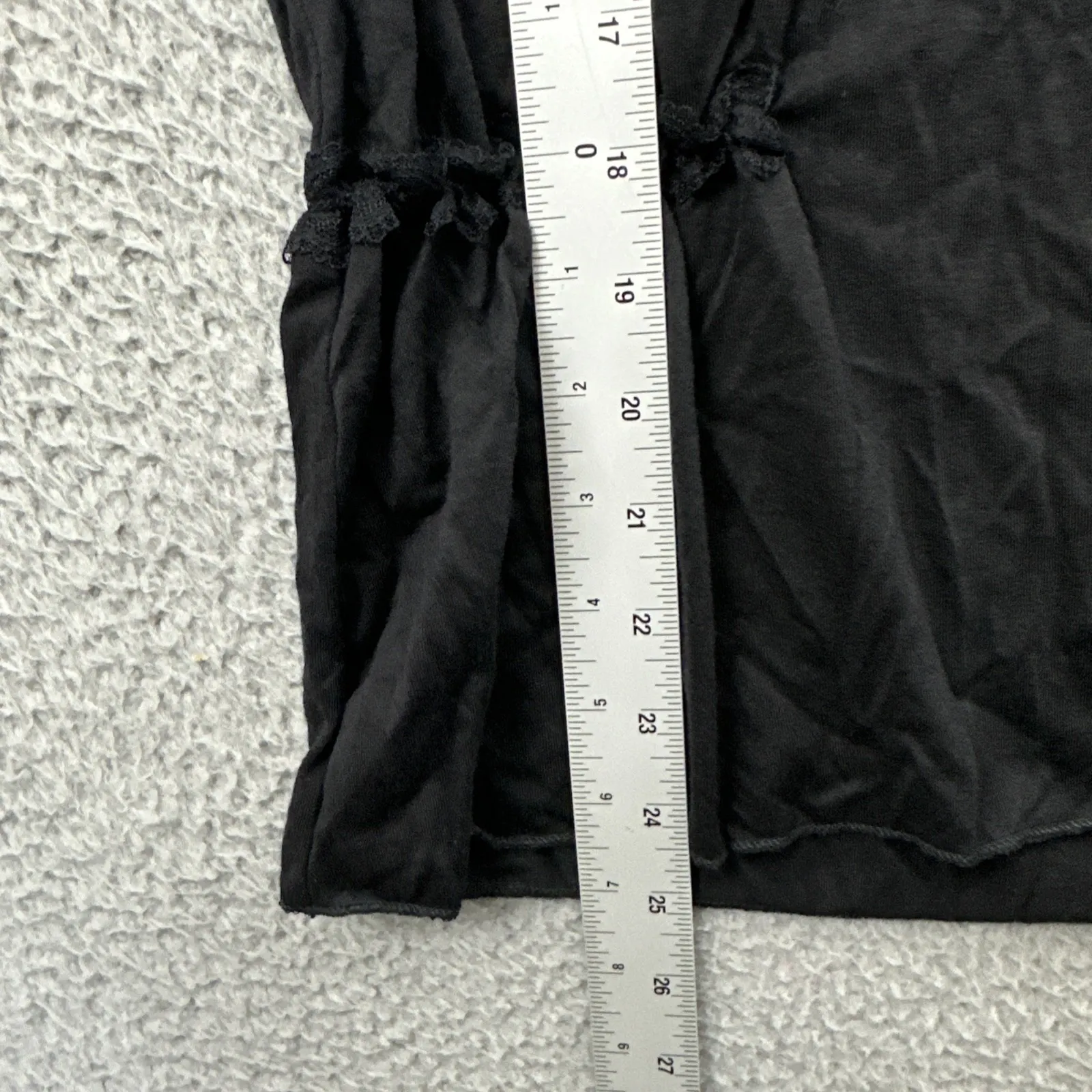 Vintage Xhilaration Sleeveless Lace Top Black Dark Boho Whimsigoth Women's Large - Image 7