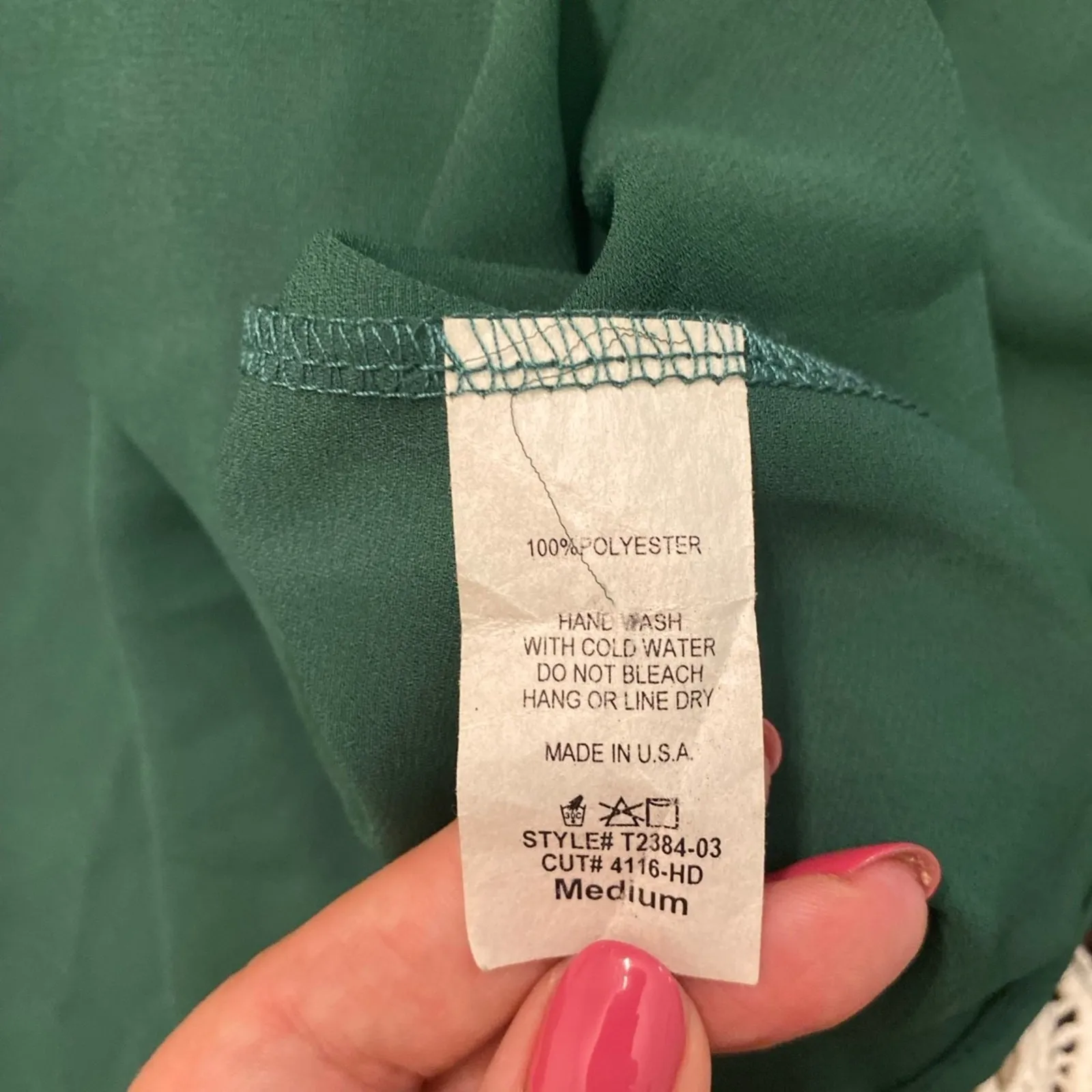 Christian Caliendo Flounce Lace Sleeve Chiffon Cardigan Shrug Emerald Green Med - Image 5