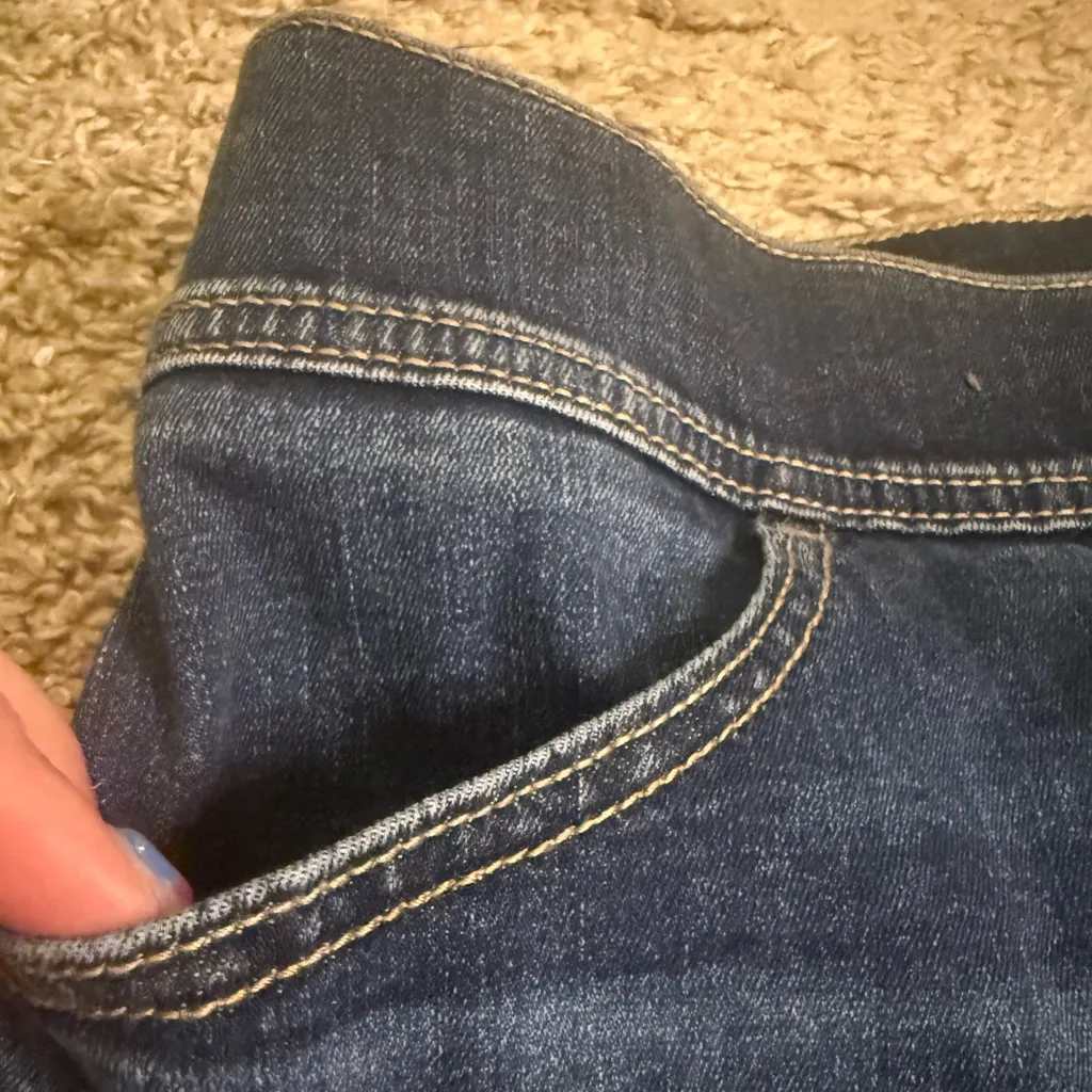 Torrid Lean Jean Skinny High-Rise Front Fade Dark Wash Jean Jeggings - size 2 - Image 3