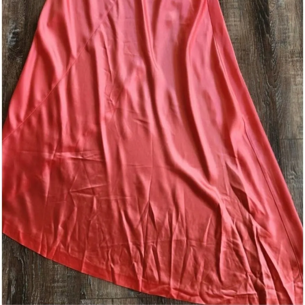 Retrofete Sabrina Dress Coral Size Medium Halter Open Back NWT Maxi Sleeveless - Image 11