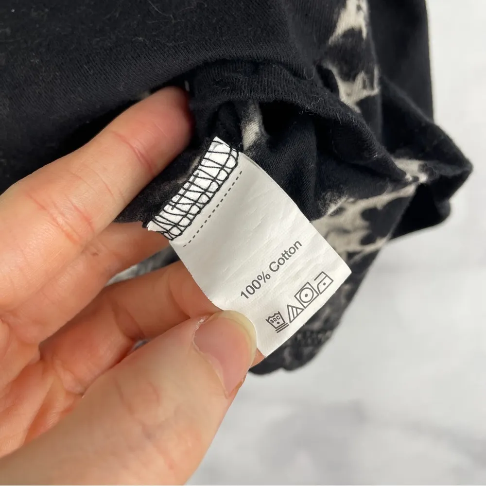 Los Angeles Spellout Graphic Tie Dye Acid Wash Oversized Boxy Tee T Shirt Top LA - Image 7