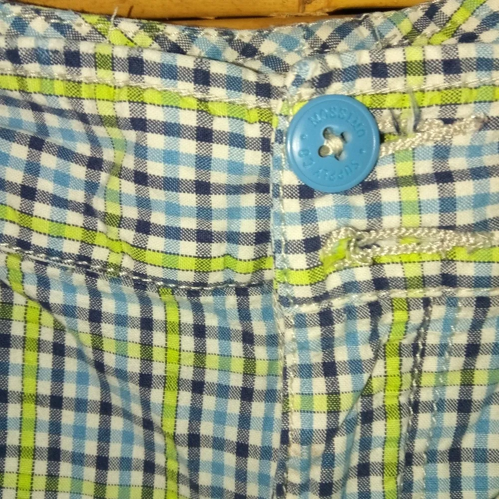 Mossimo 11 Blue Yellow Plaid Short Shorts Size undefined - Image 5