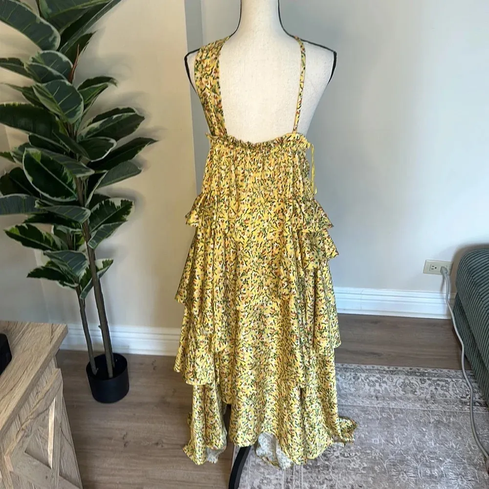 RTR Petersyn Alcott Yellow Midi Dress size XL - Image 5