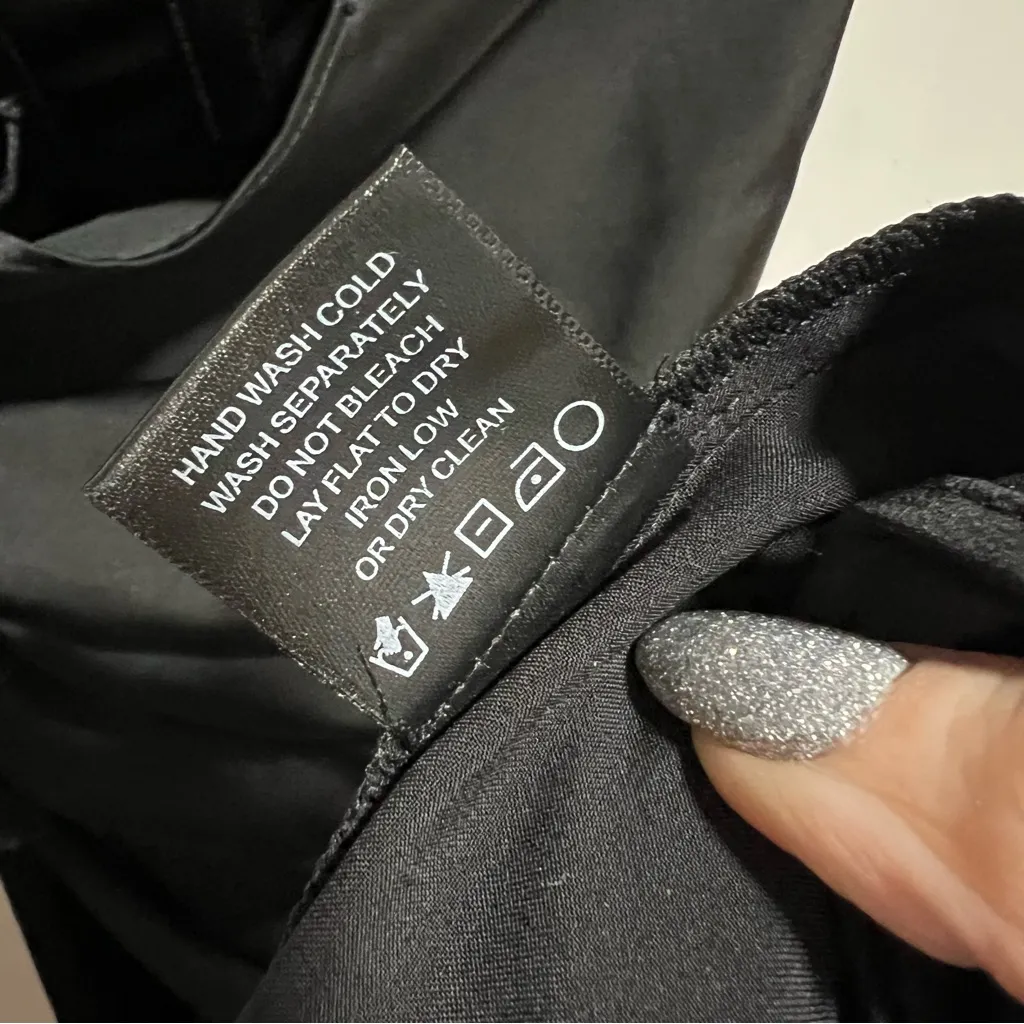 NEW NWT NBD Jake Gown Strapless Corset Maxi Dress Rosette Detail Black - Image 13