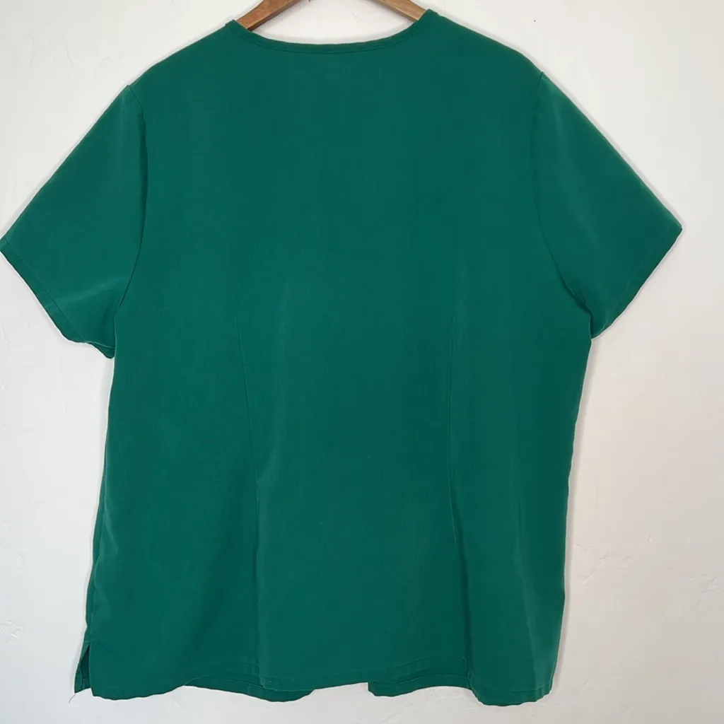 Figs Catarina Scrub Top Teal Colorblock 4XL 1SW10003 Medical Uniform PO4173 - Image 2