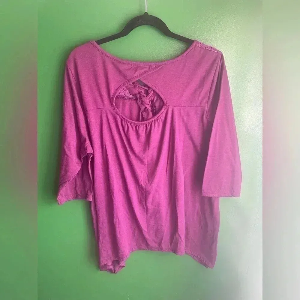 Cravefame CLEARANCE!!! 3/4 sleeve Fall Top Shirt Size 2x‎ Plus EUC - Image 3