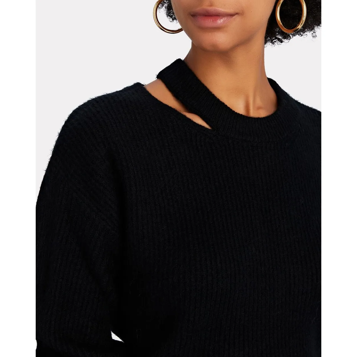 Rails Alexi Cut-Out Rib Knit‎ Sweater Size Large - Image 2