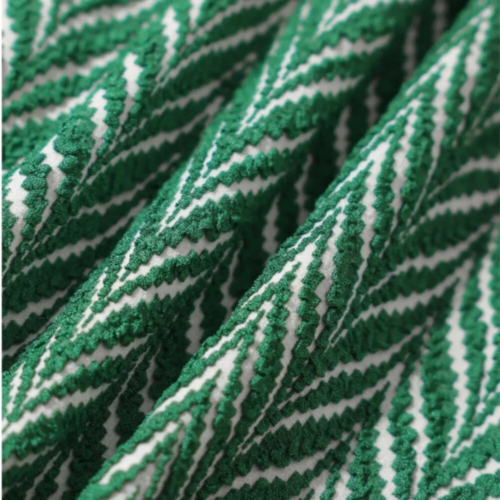 BERLOOK Green Geometric Textured Cut Out TOP AND BOTTOM 03 Size L - Image 10