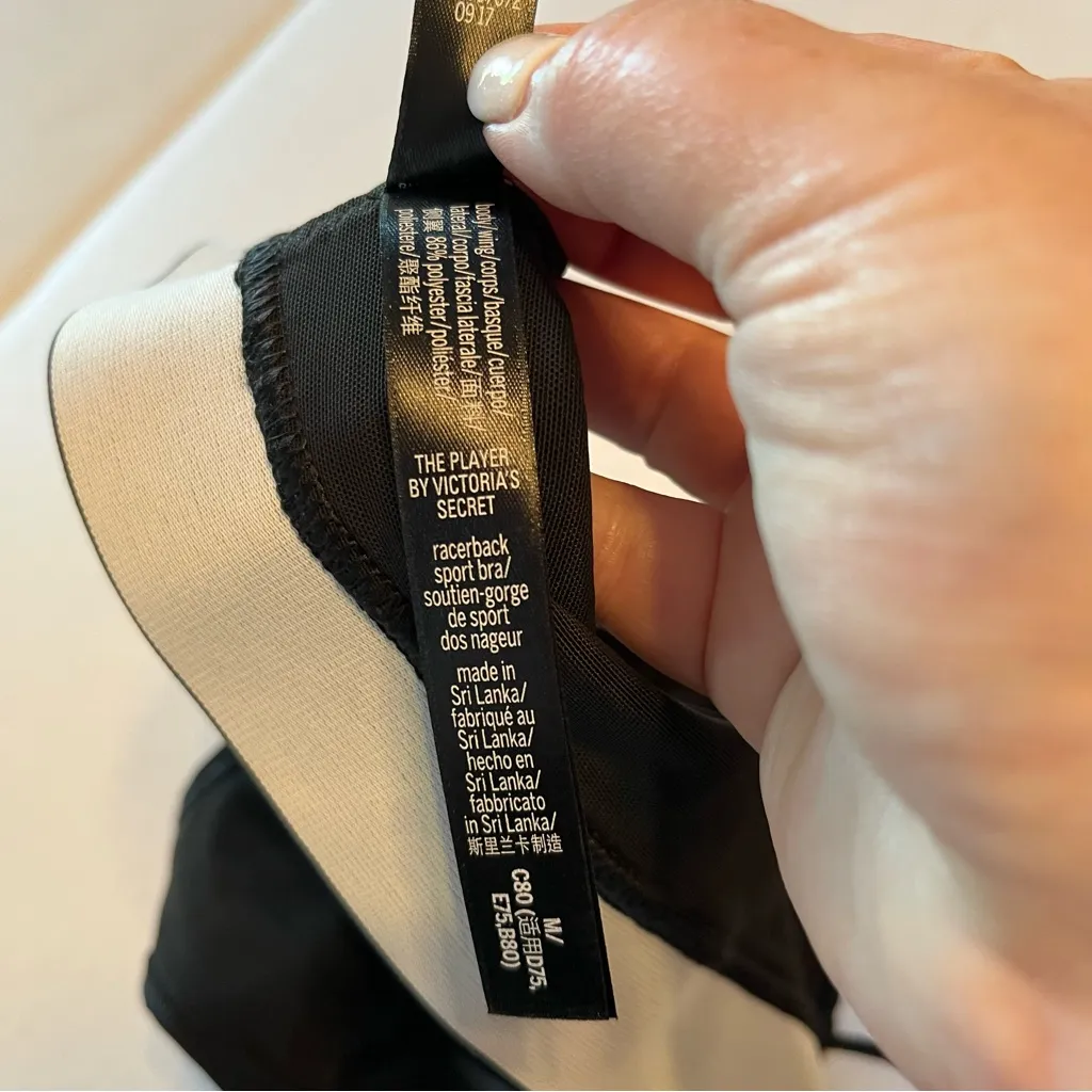 Victoria's Secret Womens Size Medium Black The Player‎ Victoria Sport Sports Bra - Image 3