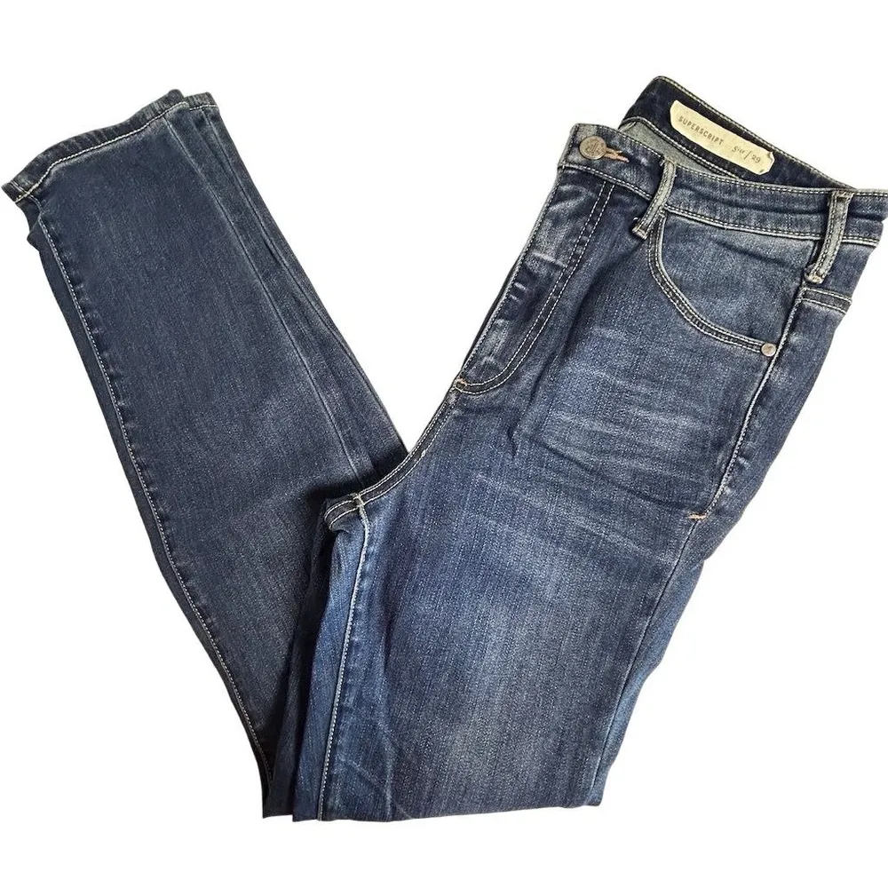 Pilcro Letterpress Anthropology High Rise Blue Jeans Size 29 Medium Wash Classic - Image 2