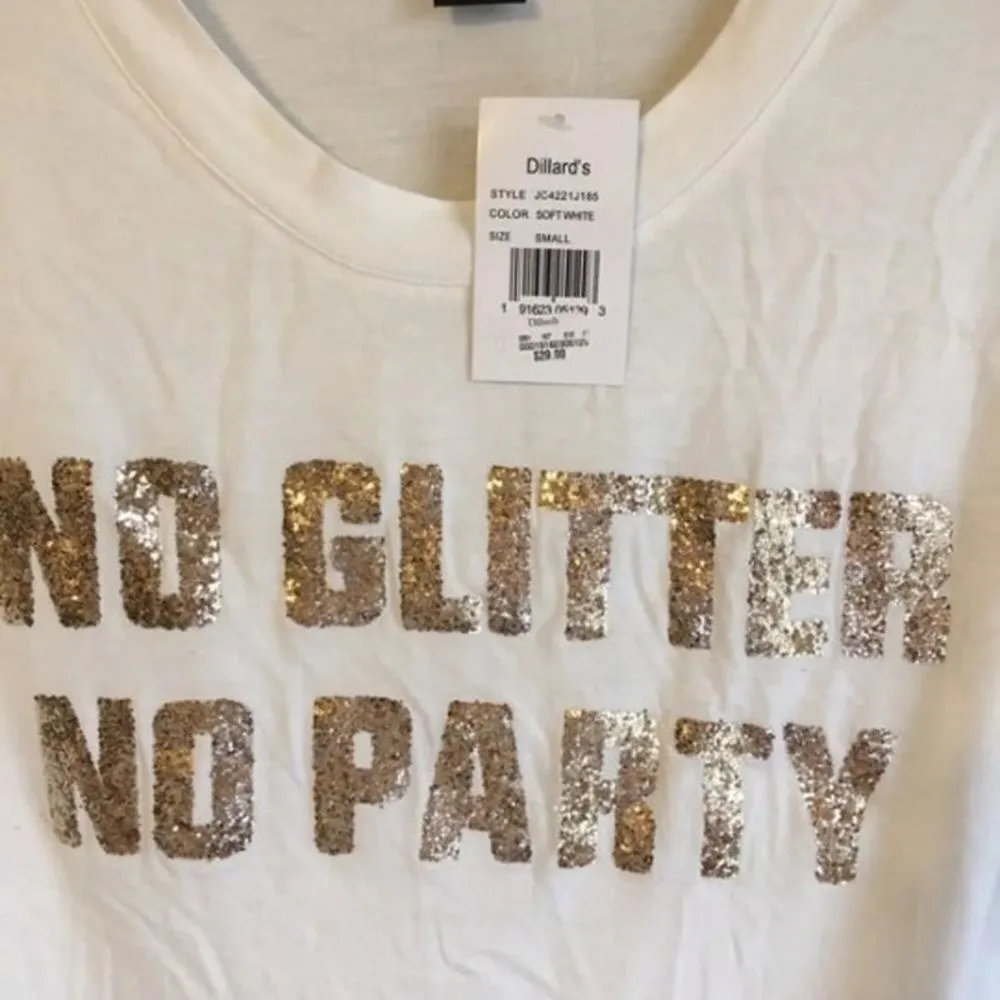 Miss Chievous NWT Miss Chevious small glitter party top - Image 3