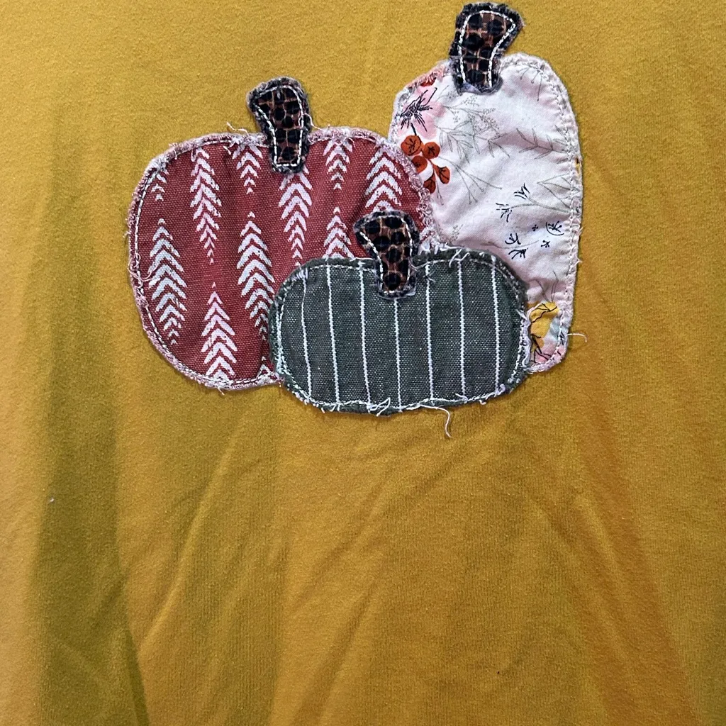 Womens Pumpkin Patch Long Sleeve Shirt made by Bella canvas medium - Image 3