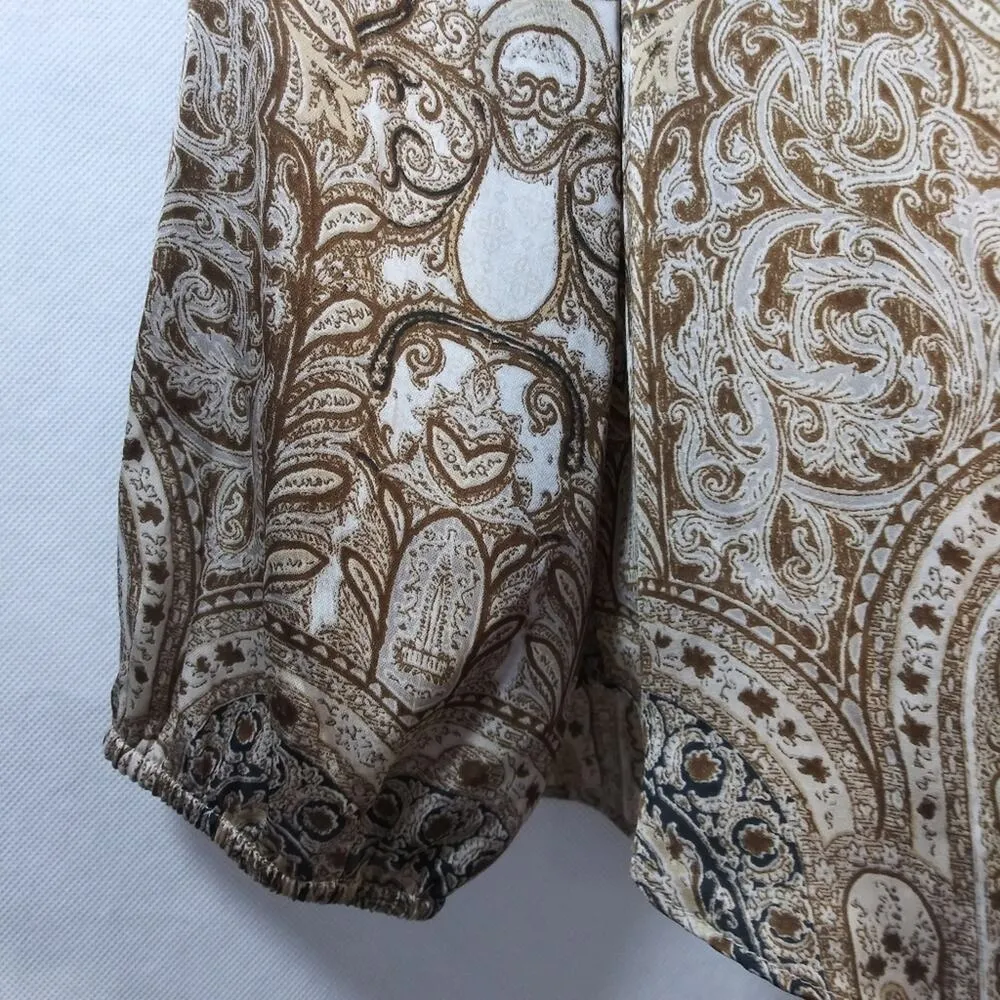 Chico's Precious Medallion Louise Top Peasant Size M - Image 6